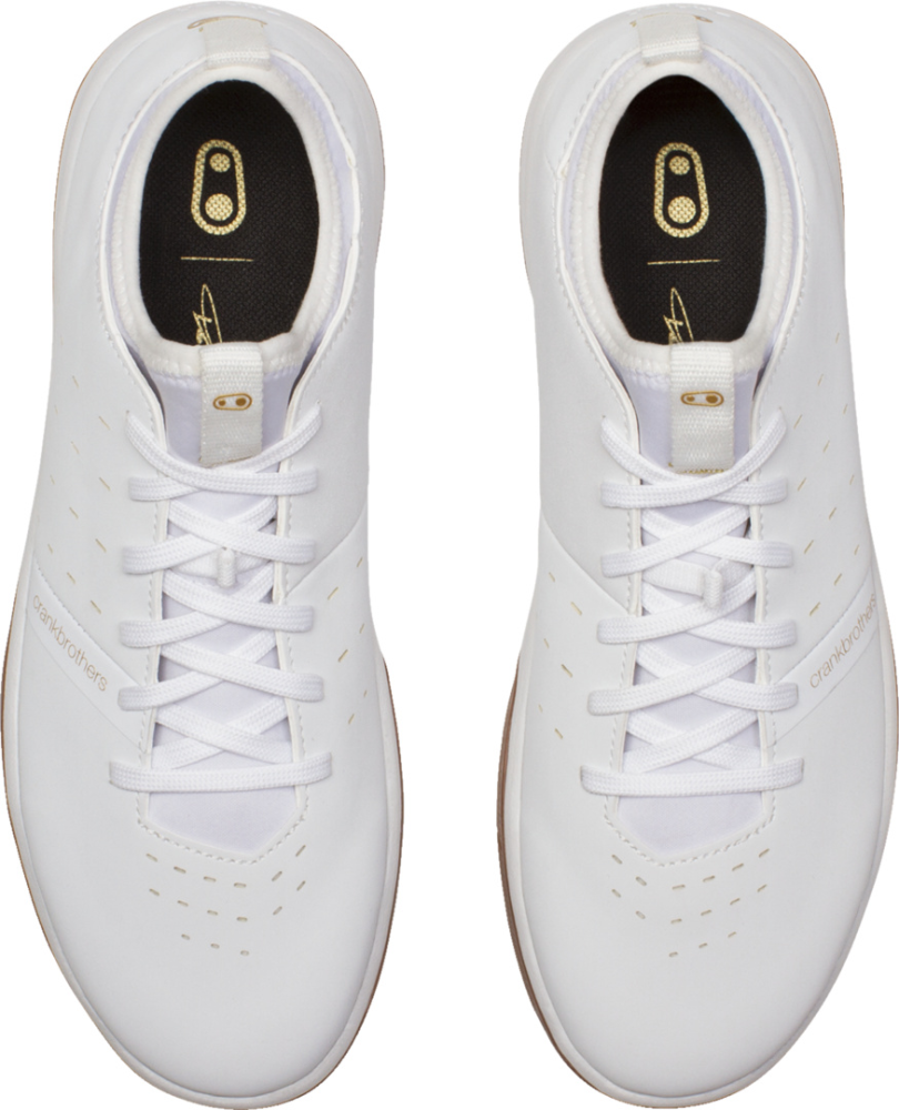 Crankbrothers stamp street schuh lace weiss-gold