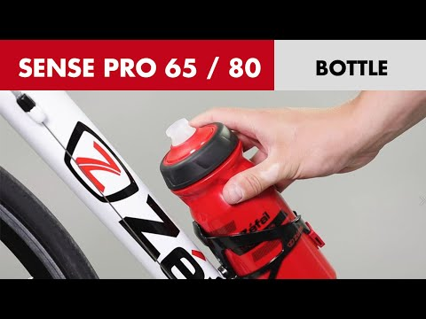 Bidon, SENSE SOFT M80, Schraubverschluss Soft-Cap, 800 ml, transparent black/white, 157R11
