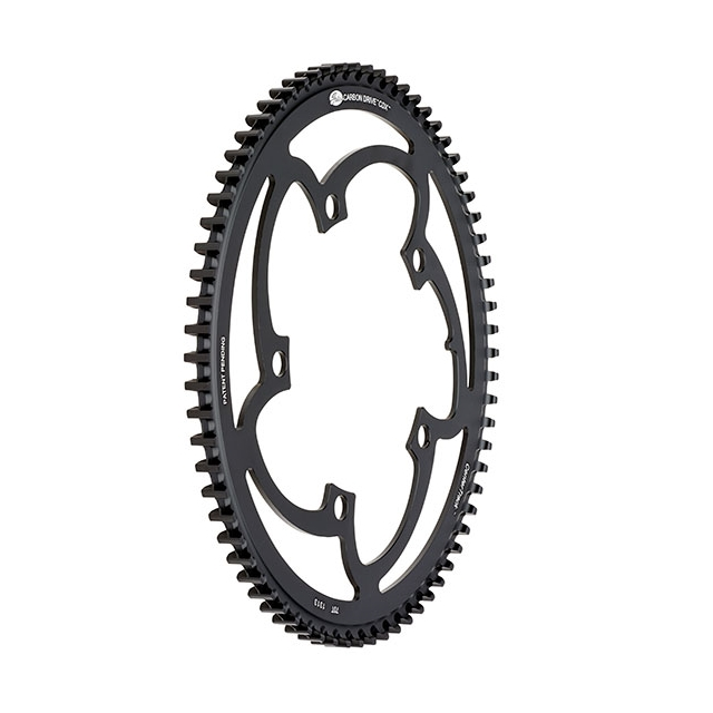 Gates Carbon Drive Riemenscheibe Gates CT 55Z/130 55 Zähne / LK Ø130mm / 5 ArmCenter Track, 55 Zähne, Lochkreis Ø 130mm