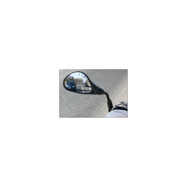 Rückspiegel E-Bike, links, H:5cm, Klemmkonus:17.2-22.0mm, ECE, Hanger