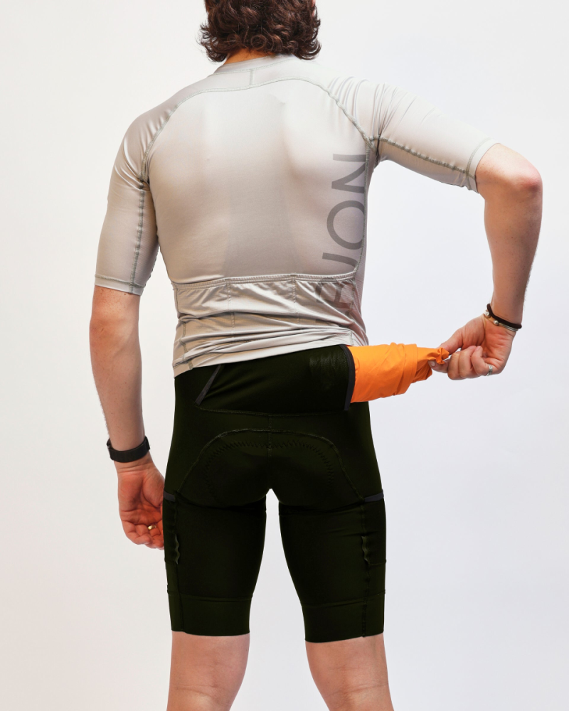 Albion Cycling men's abr1 pocket bib shorts (rosin)