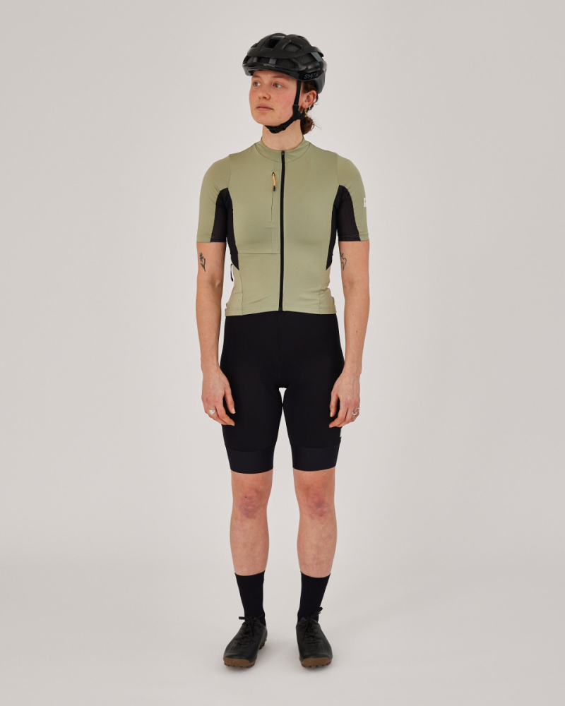 Albion Cycling men's traverse jersey (mineral green)