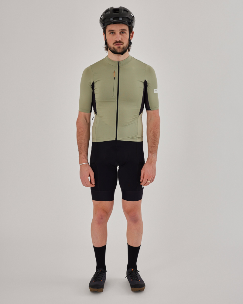 Albion Cycling men's traverse jersey (mineral green)