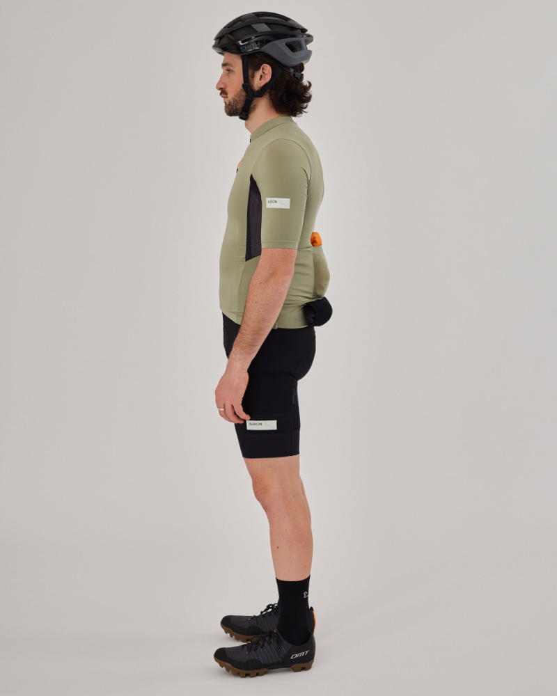 Albion Cycling men's traverse jersey (mineral green)