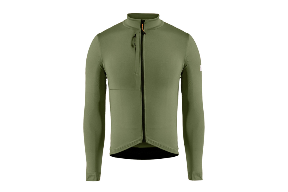 Albion Cycling men's traverse long sleeve jersey (mineral green)