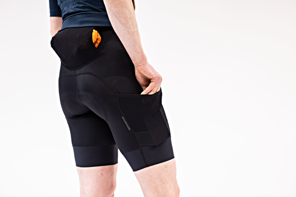 Albion Cycling women's abr1 pocket bib shorts (black) - 2022 season