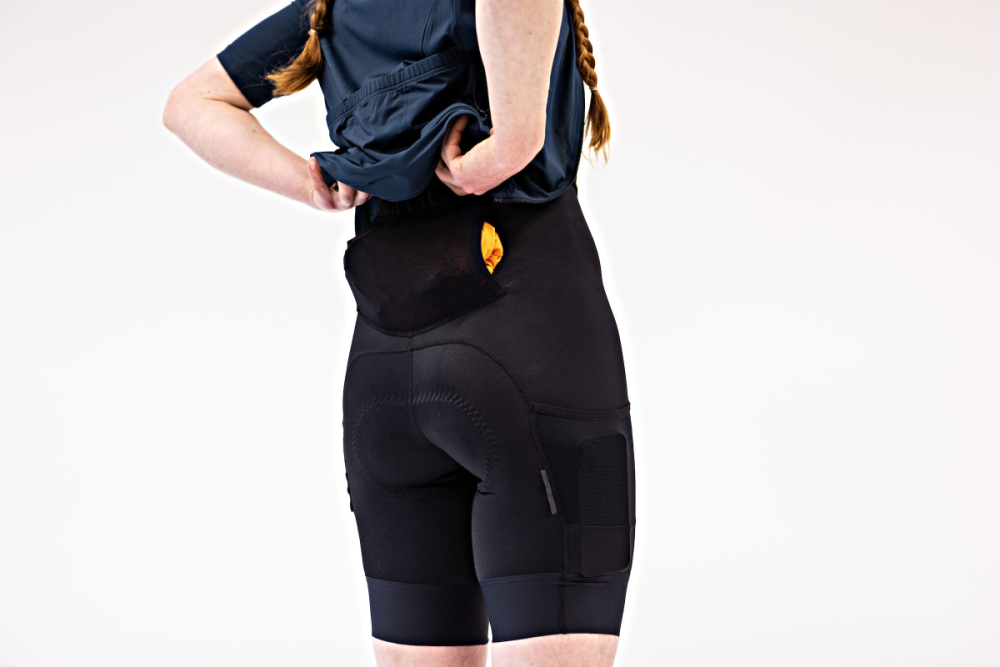 Albion Cycling women's abr1 pocket bib shorts (black) - 2022 season