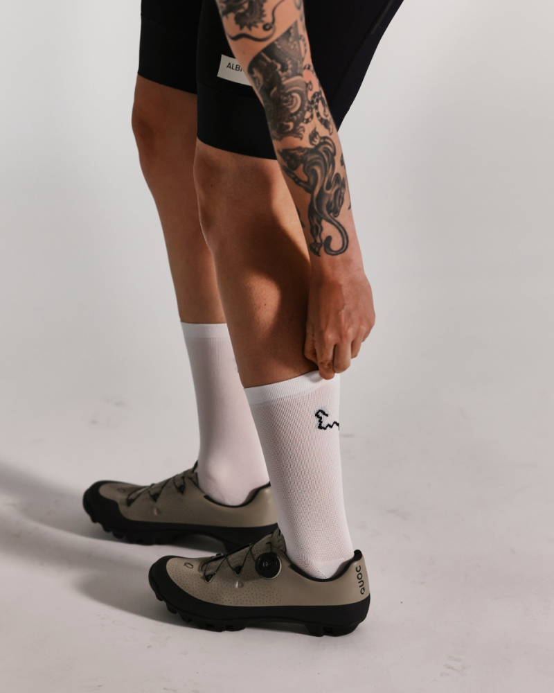 Albion Cycling all road socks (white)