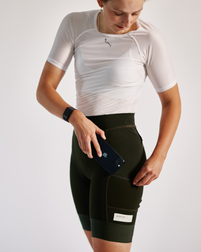 Albion Cycling women's abr1 pocket shorts (rosin)