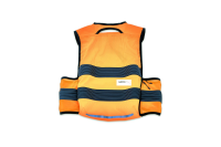 Albion Cycling Visibility Cargo Vest (Hi-Vis Orange/Reflective)