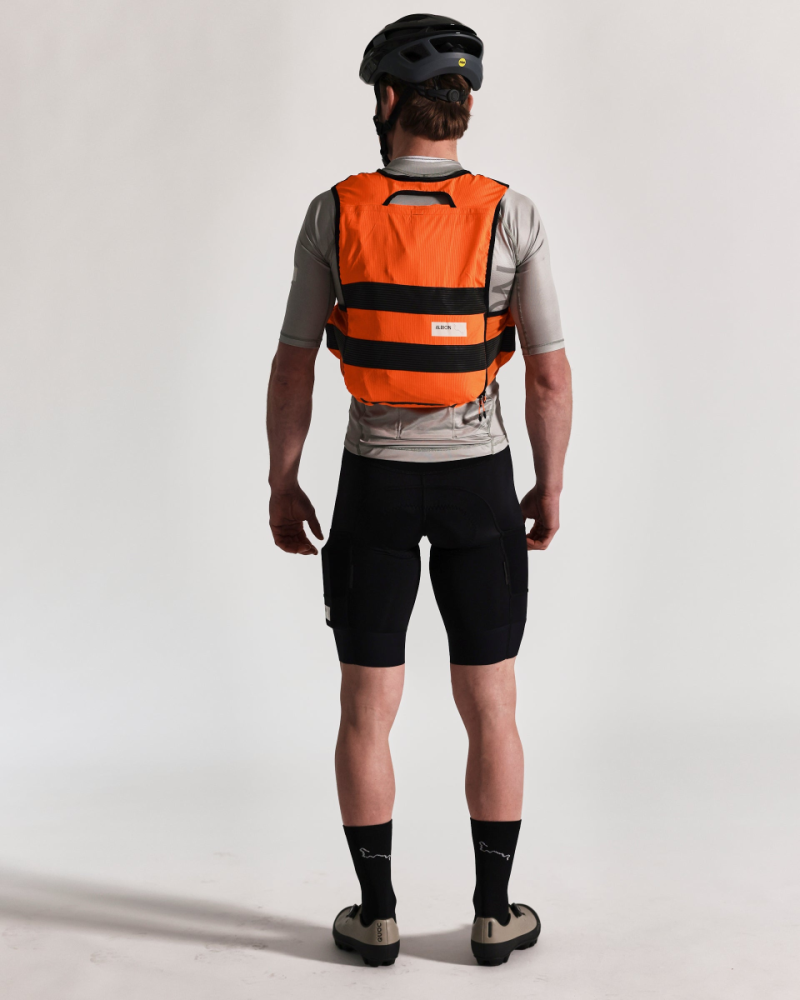 Albion Cycling Visibility Cargo Vest (Hi-Vis Orange/Reflective)
