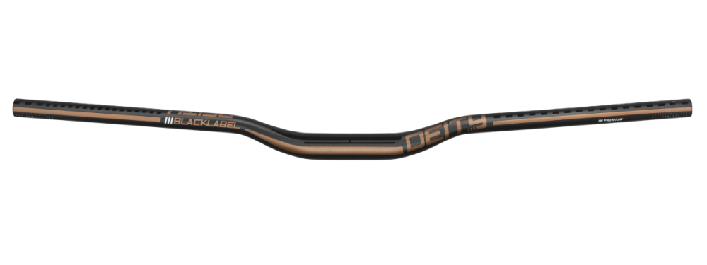 Deity Blacklabel 800 Lenker, 800 mm, 25 mm Rise, 31.8 mm Lenkerklemmung. Black / Bronze.
