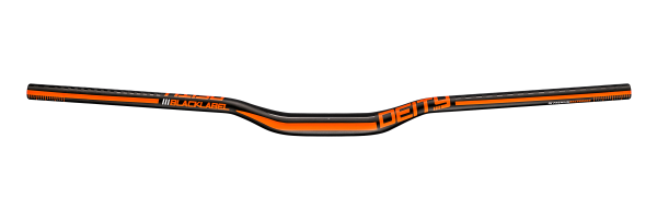 Deity Blacklabel 800 Lenker, 800 mm, 25 mm Rise, 31.8 mm Lenkerklemmung. Black / Orange.