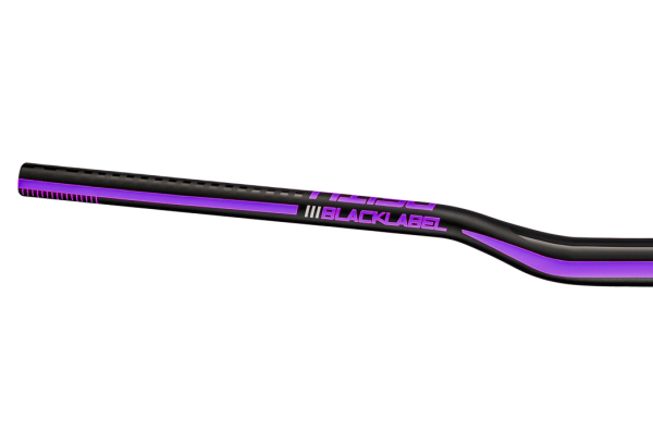 Deity Blacklabel 800 Lenker, 800 mm, 25 mm Rise, 31.8 mm Lenkerklemmung. Black / Purple.