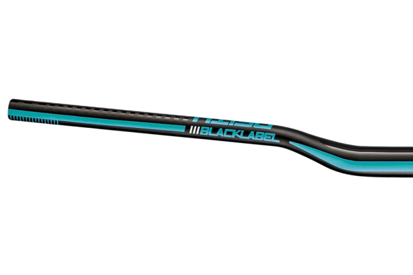 Deity Blacklabel 800 Lenker, 800 mm, 25 mm Rise, 31.8 mm Lenkerklemmung. Black / Turquoise.