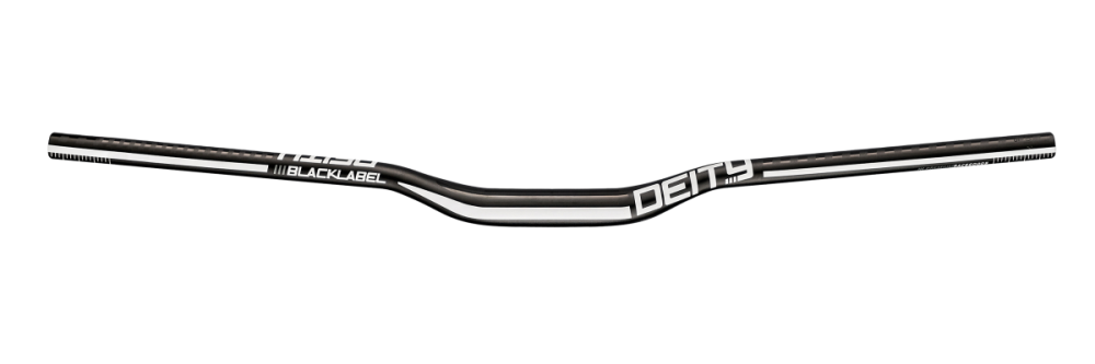Deity Blacklabel 800 Lenker, 800 mm, 25 mm Rise, 31.8 mm Lenkerklemmung. Black/White.