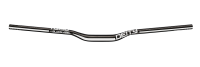 Deity Blacklabel 800 Lenker, 800 mm, 25 mm Rise, 31.8 mm Lenkerklemmung. Black/White.