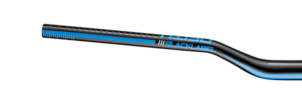 Deity Blacklabel 800 Lenker, 800 mm, 38 mm Rise, 31.8 mm Lenkerklemmung. Black / Blue.