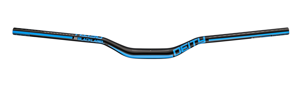 Deity Blacklabel 800 Lenker, 800 mm, 38 mm Rise, 31.8 mm Lenkerklemmung. Black / Blue.