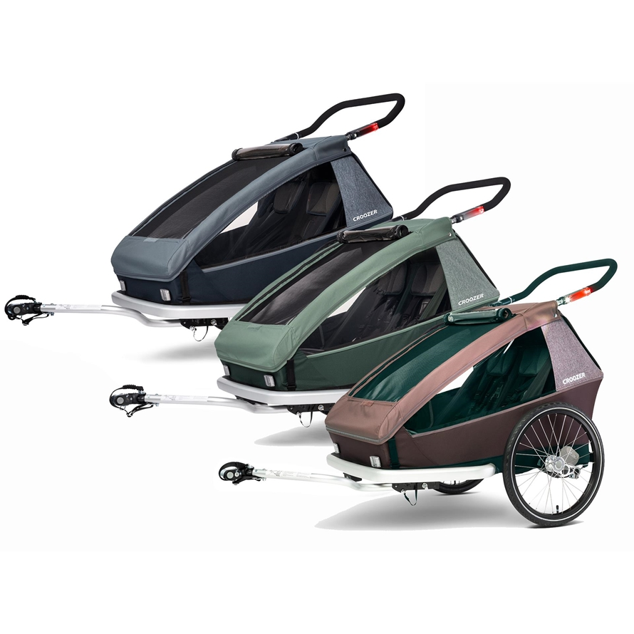 Croozer SV Anhänger Vaaya 1 3in1 Red 3in1 inkl. Jogger-Kit / Blossom red