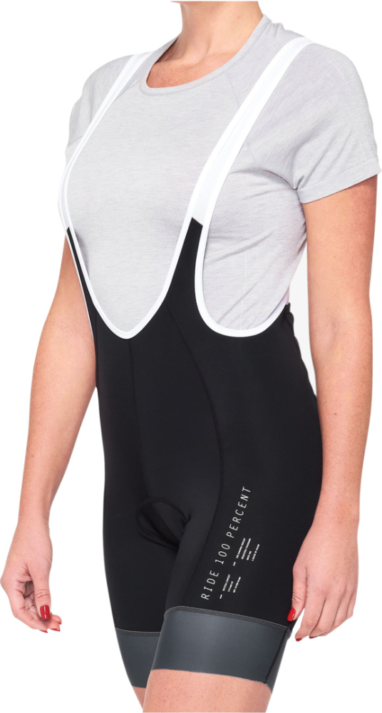 100percent Damen BIB Shorts Exceeda schwarz-charcoal L