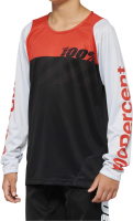 100percent Jersey R-Core Youth schwarz-racer red L