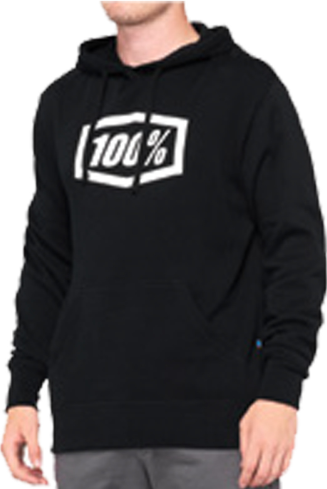 100percent ICON Pullover Hoodie Fleece - schwarz XL