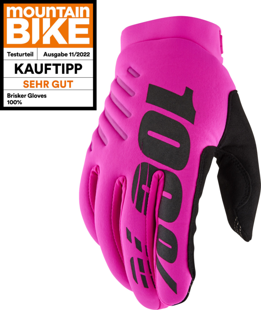 100percent Damen Handschuhe Brisker pink L