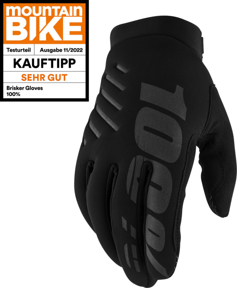 100percent Damen Handschuhe Brisker schwarz M