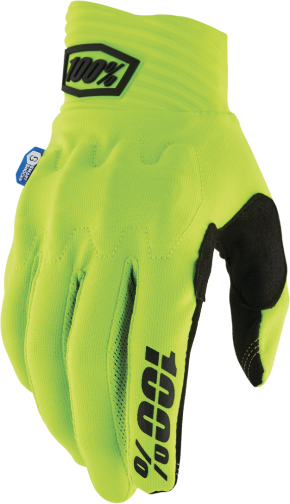 100percent COGNITO SMART SHOCK Gloves fluo yellow L