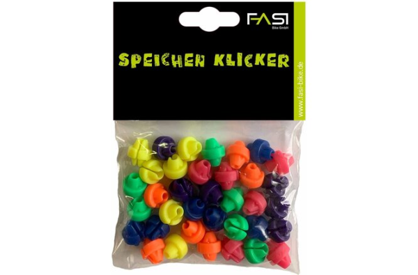 FASI Speichenklicker Beutel à o. Reflektoren, farblich sortiert