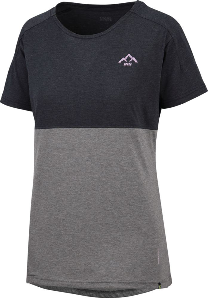 IXS Kids Flow Mountain Tech Tee schwarz-graphite KL