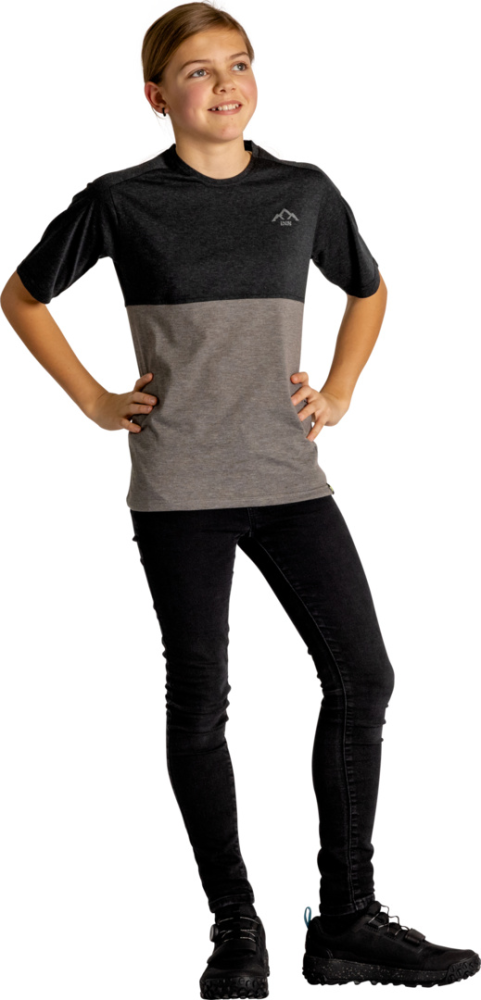 IXS Kids Flow Mountain Tech Tee schwarz-graphite KL