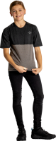 IXS Kids Flow Mountain Tech Tee schwarz-graphite KL