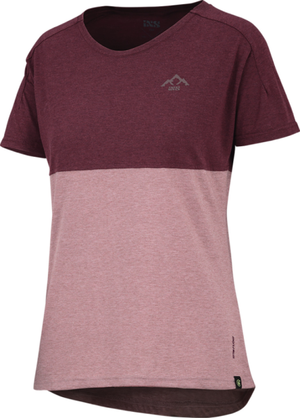 IXS Kids Flow Mountain Tech Tee taupe-raisin K