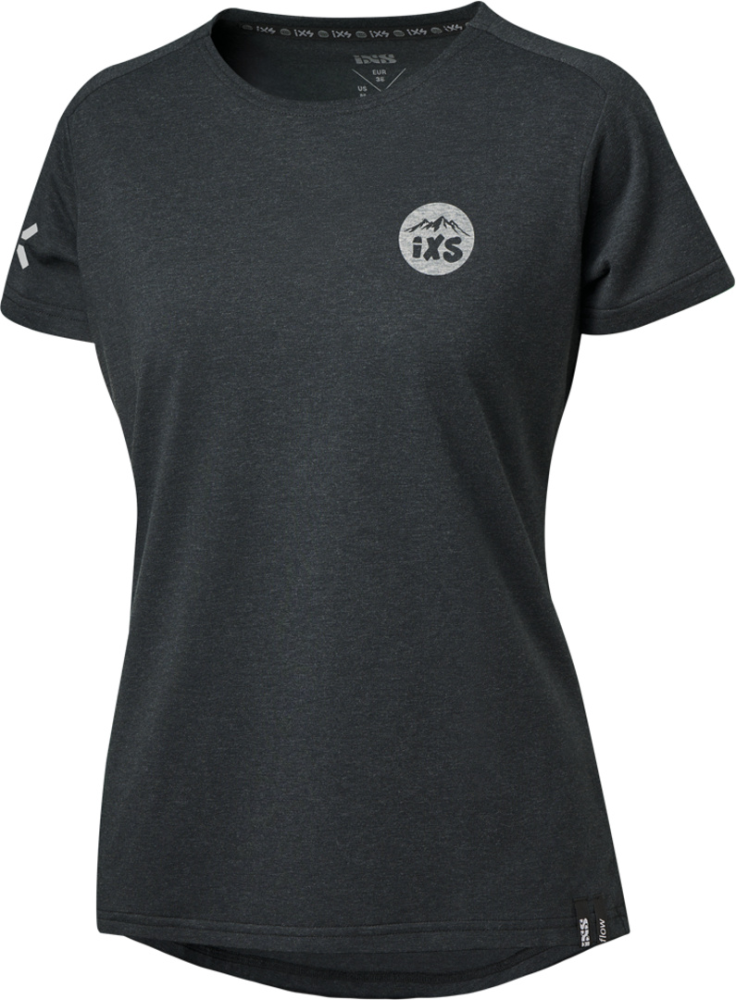 IXS Damen Flow 1.2 Tech Tee schwarz 38