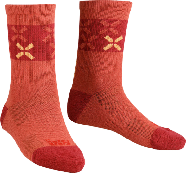 IXS Socken 2.0 mars-dark red L