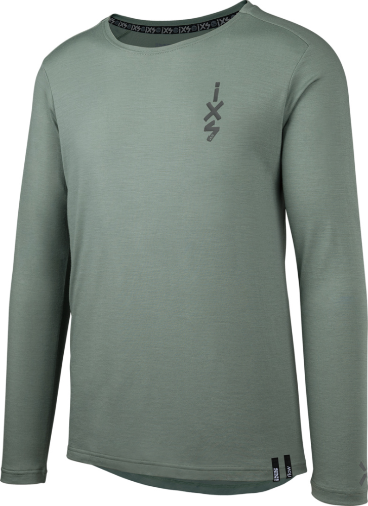 IXS Flow Merino Langarm Jersey sage XXL
