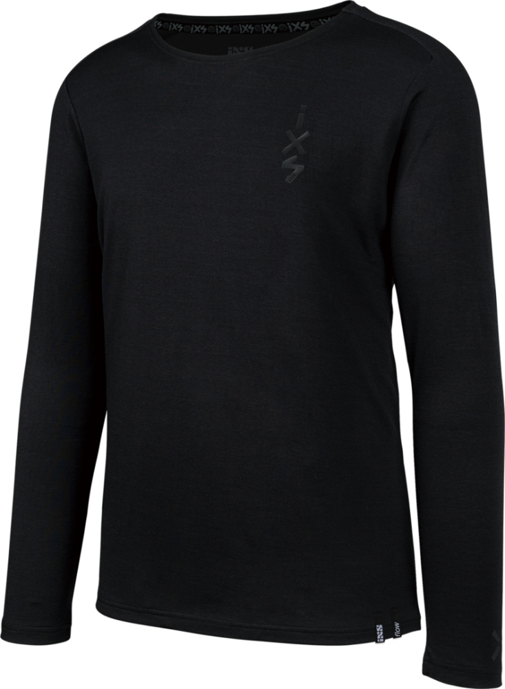 IXS Flow Merino Langarm Jersey schwarz L