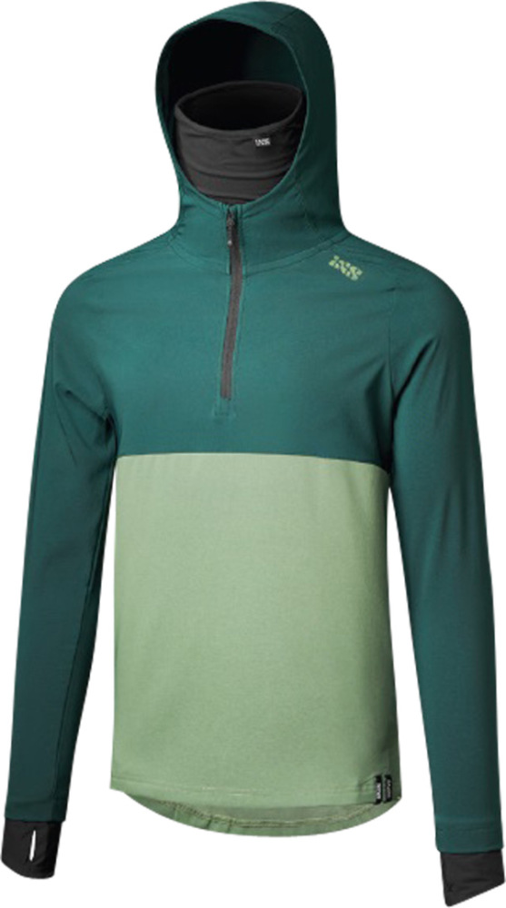 IXS Carve 1.0 Hooded Jersey duckgreen-sage XL