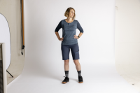 IXS Women's Carve X 3/4 Henley storm-marine 34