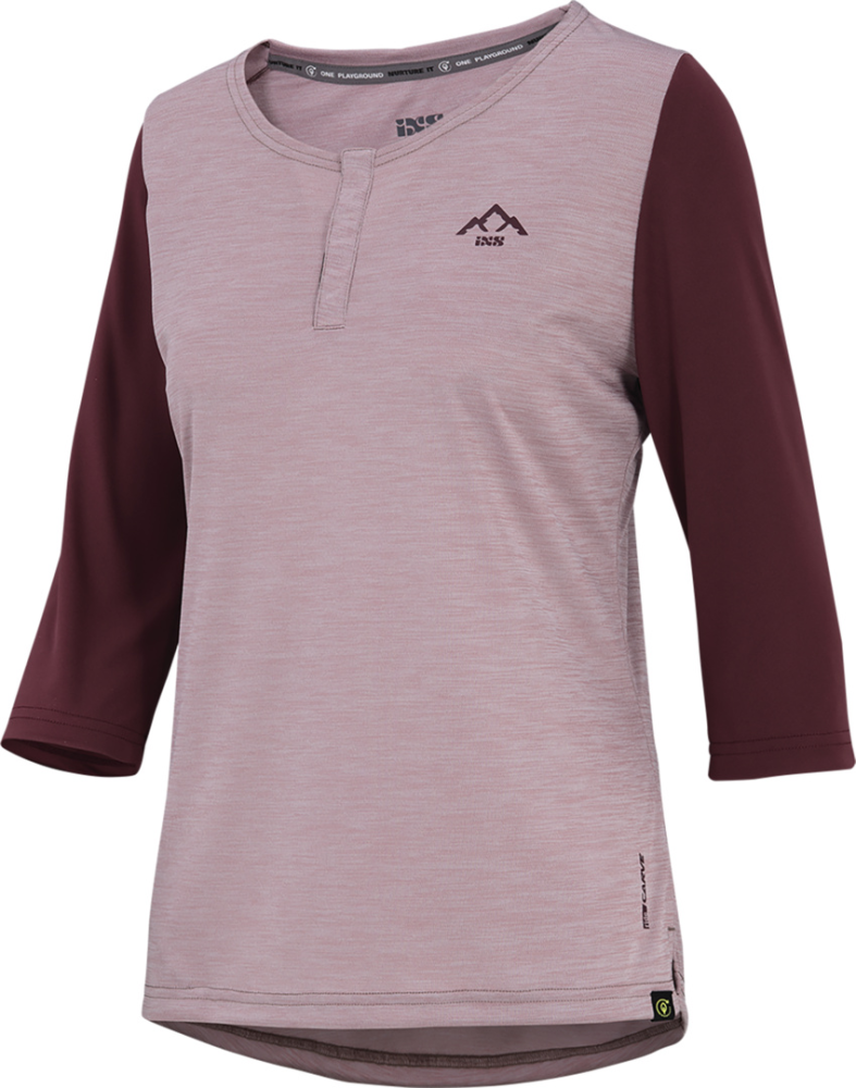 IXS Women's Carve X 3/4 Henley taupe-raisin 38