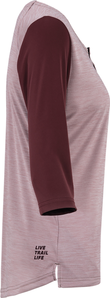 IXS Women's Carve X 3/4 Henley taupe-raisin 38