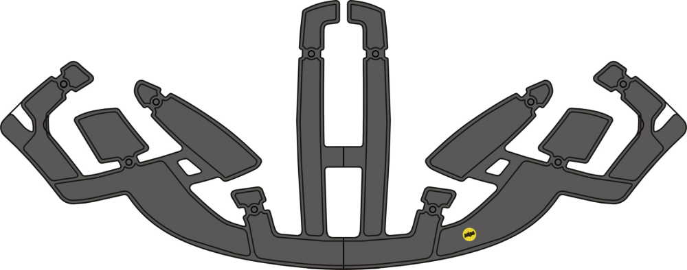 IXS Pad Kit MIPS Trigger AM schwarz ML