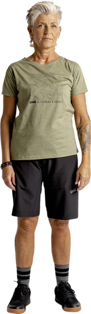 IXS Women' s Flow Contour Tech Tee olive 42