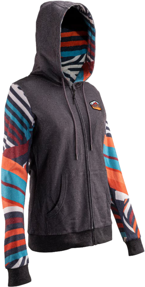 Leatt Premium Women Zip-Hoodie stripes XS