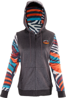 Leatt Premium Women Zip-Hoodie stripes XS