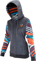 Leatt Premium Women Zip-Hoodie stripes XS