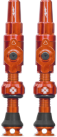 Muc-Off Schlauchlose Ventile Big Bore Lite 65mm Orange