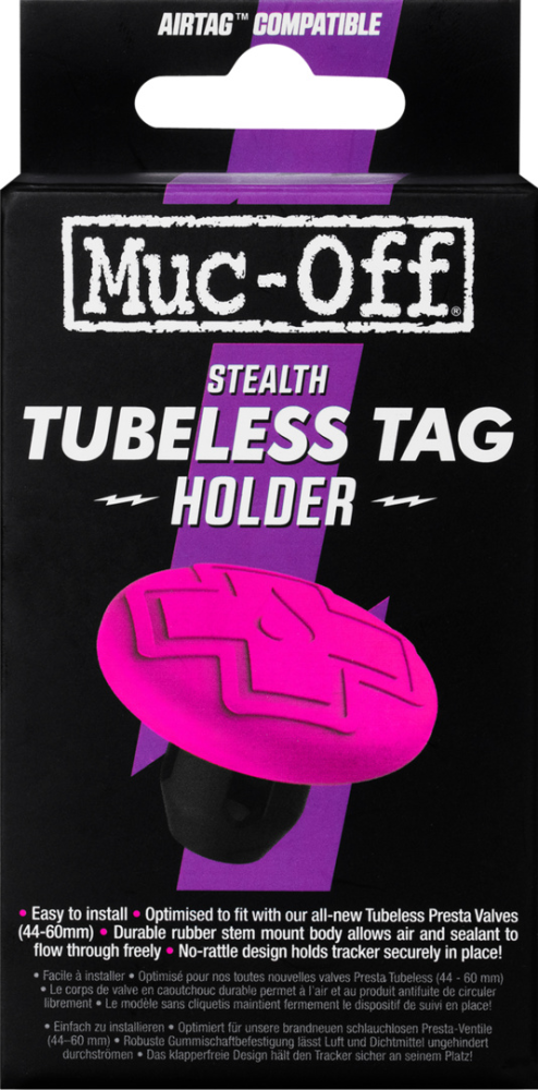 Muc-Off Tubeless Secure Tag Holder pink/black